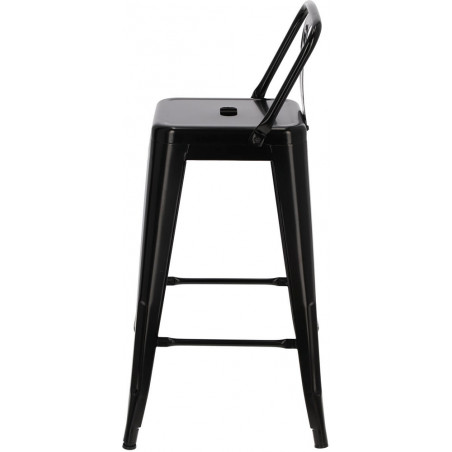 Hoker metalowy Paris Back - czarny | D2.Design