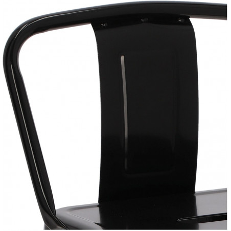 Hoker metalowy Paris Back - czarny | D2.Design