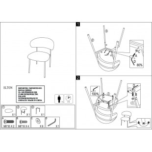 Krzesło Elton szare Signal - Komfort i styl w Twoim domu