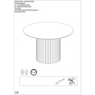 Stół okrągły Socrates Signal | Dąb Aristan, 100cm