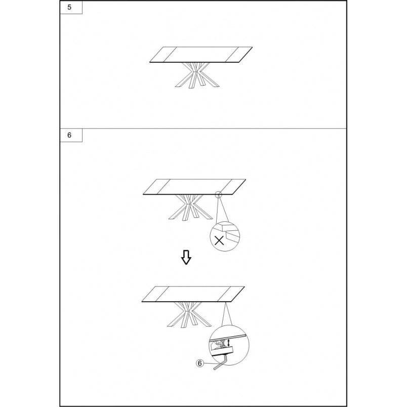 Stół rozkładany biały Signal Columbus 160-240x90cm | Sklep meblowy