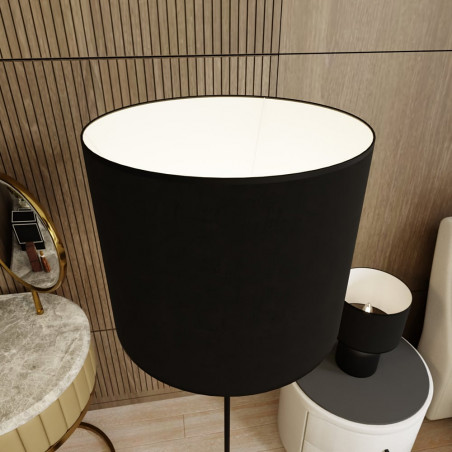 Lampa podłogowa Aspen | Czarny/Biały | Emibig