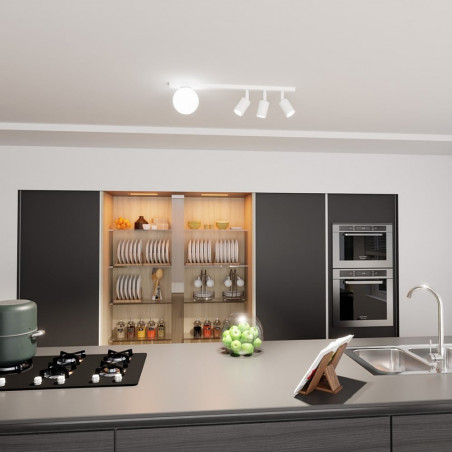 Reflektor sufitowy Baster - 3xGU10, E14, biały | Emibig