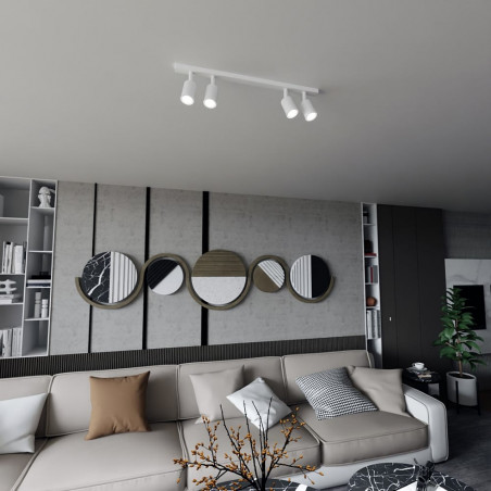 Reflektor sufitowy 4-punktowy Flash 70cm biały | Emibig