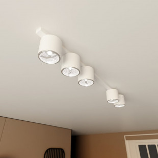 Lampa spot 5 punktowa Nano biała Emibig - Oświetlenie LED