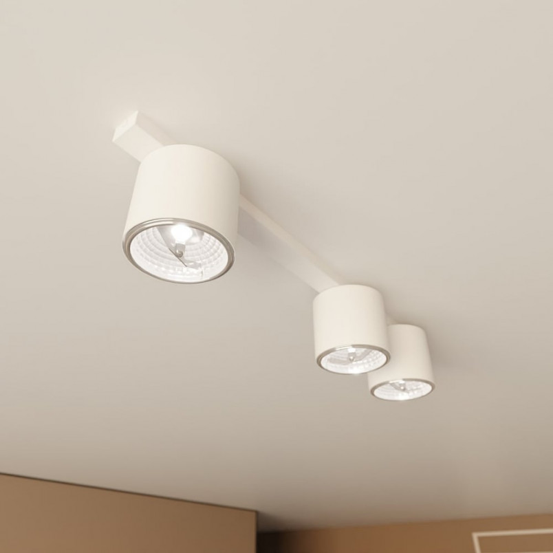 Lampa Spot 3 punktowa Nano 70cm Biała Emibig | Oświetlenie
