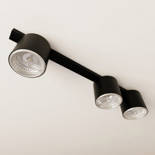 Lampa Spot 3 Punktowa Nano Czarna Emibig | Oświetlenie LED