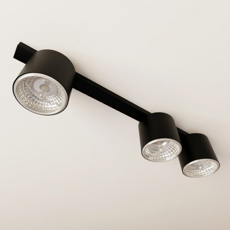 Lampa Spot 3 Punktowa Nano Czarna Emibig | Oświetlenie LED