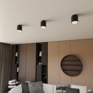Lampa spot Nano czarna Emibig - Oświetlenie punktowe GU10