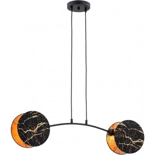Lampa wisząca Motif czarno-złota - Emibig | Nowoczesne oświetlenie