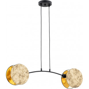 Lampa wisząca złota 2 punktowa Emibig Motif 82 | Sklep z lampami