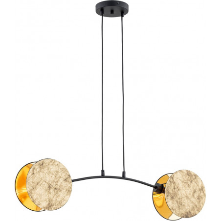 Lampa wisząca złota 2 punktowa Emibig Motif 82 | Sklep z lampami