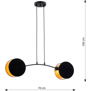 Lampa wisząca Motif 82 czarno-złota | Emibig - Sklep z lampami