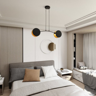 Lampa wisząca Motif 82 czarno-złota | Emibig - Sklep z lampami