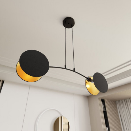 Lampa wisząca Motif 82 czarno-złota | Emibig - Sklep z lampami