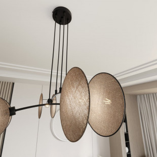 Lampa wisząca boho Motif 82cm | Emibig - Elegancki żyrandol