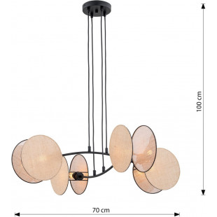 Lampa wisząca boho Motif 82cm | Emibig - Elegancki żyrandol