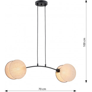 Lampa wisząca boho Motif | Emibig - 82cm, 2 punkty