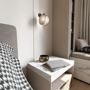 Kinkiet Boho Motif czarny/naturalny Emibig | Oświetlenie