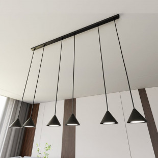 Lampa Wisząca Czarna 6 Punktów ELIT Emibig - Nowoczesny Design