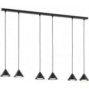 Lampa Wisząca Czarna 6 Punktów ELIT Emibig - Nowoczesny Design