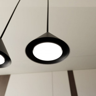 Lampa Wisząca Czarna 6 Punktów ELIT Emibig - Nowoczesny Design