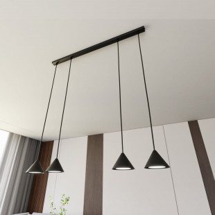 Lampa Wisząca Czarna Emibig ELIT 4 punktowa - 90cm