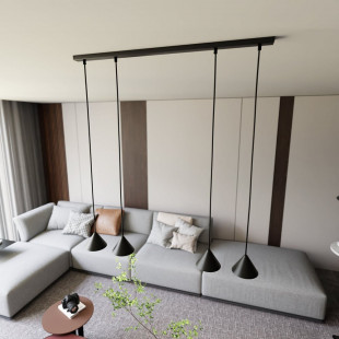 Lampa Wisząca Czarna Emibig ELIT 4 punktowa - 90cm