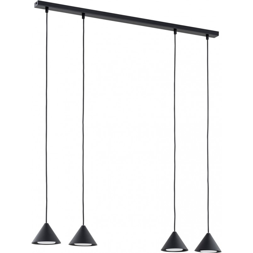 Lampa Wisząca Czarna Emibig ELIT 4 punktowa - 90cm