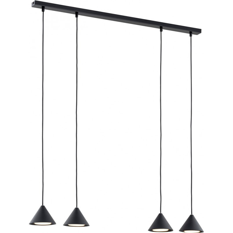 Lampa Wisząca Czarna Emibig ELIT 4 punktowa - 90cm