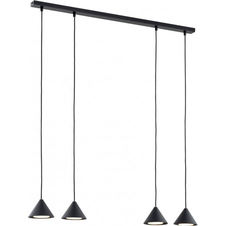 Lampa Wisząca Czarna Emibig ELIT 4 punktowa - 90cm
