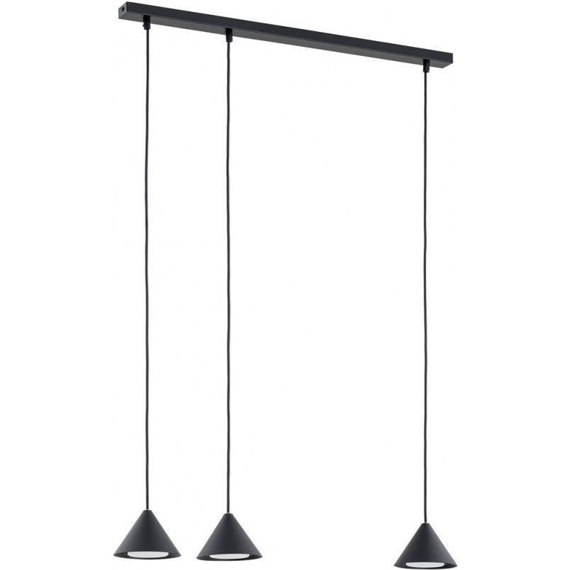 Lampa Wisząca Czarna Emibig Elit 70cm - Minimalistyczny Design