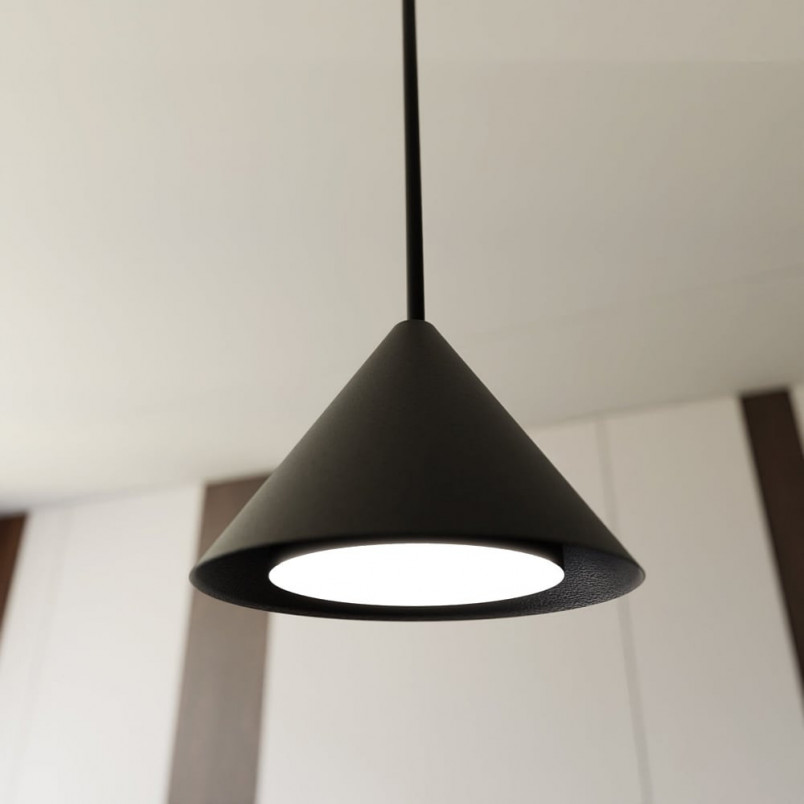 Lampa Wisząca Czarna Emibig Elit 70cm - Minimalistyczny Design