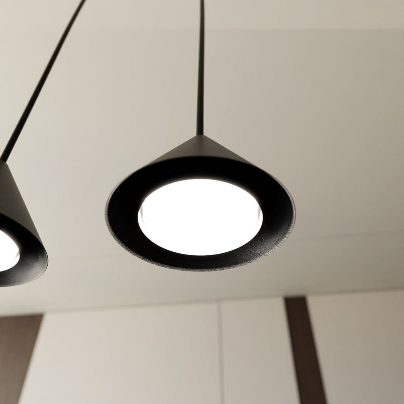 Lampa Wisząca Czarna Emibig Elit 70cm - Minimalistyczny Design