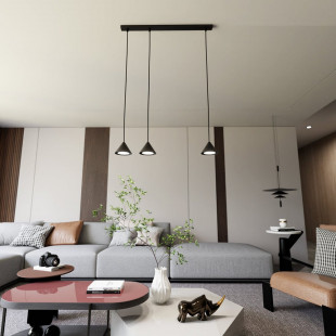 Lampa Wisząca Czarna Emibig Elit 70cm - Minimalistyczny Design