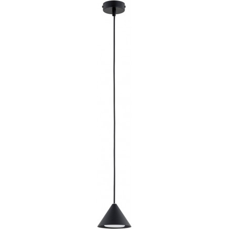 Lampa Wisząca Stożek Elit Czarna Emibig | Minimalistyczny Design