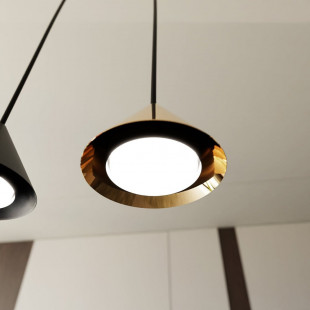 Lampa Wisząca Złota 6 Punktów Emibig Elit 116cm | Sklep Lamp
