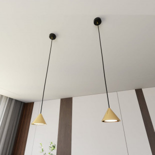 Lampa Wisząca Stożek Elit Złota Emibig - Elegancki Design