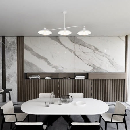 Lampa Sufitowa Loft Foster 3pkt Biała Emibig | Sklep