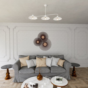 Lampa Sufitowa Loft Foster 3pkt Biała Emibig | Sklep