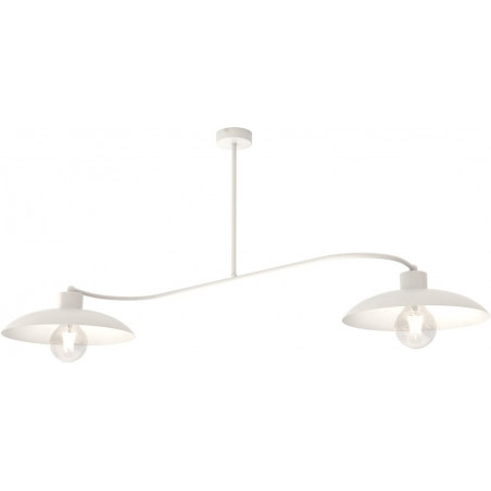 Lampa sufitowa loft Foster 2 punktowa - Emibig | Biała