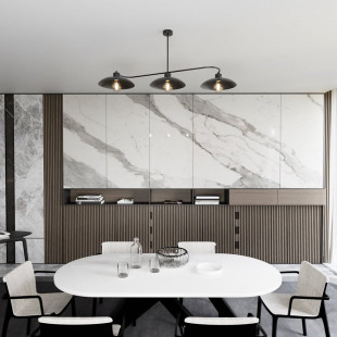 Lampa Sufitowa Loft Foster Czarna | Emibig