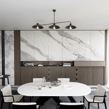 Lampa Sufitowa Loft Foster Czarna | Emibig