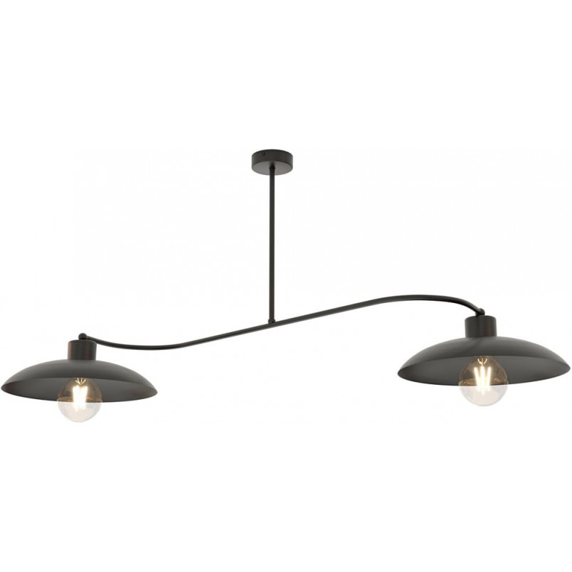 Lampa Sufitowa Loft Foster Czarna 2pkt | Emibig