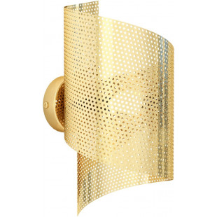 Kinkiet ażurowy Spiral złoty Emibig | Nowoczesny design