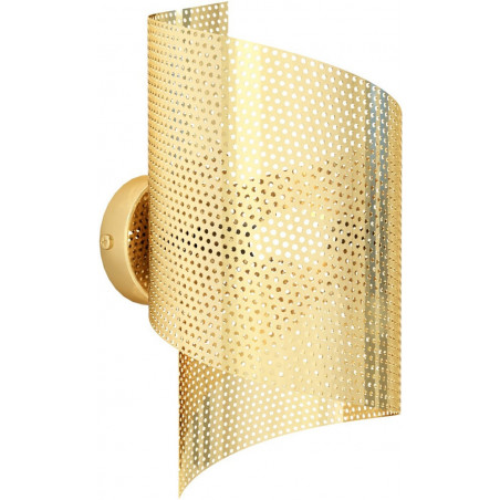 Kinkiet ażurowy Spiral złoty Emibig | Nowoczesny design