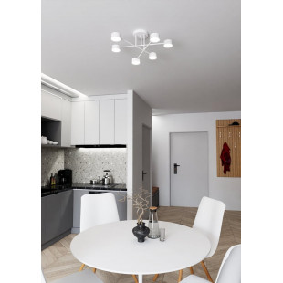 Lampa Sufitowa Halo VI 6-punktowa Biała Emibig | Sklep z Lampami