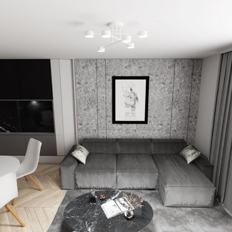 Lampa Sufitowa Halo VI 6-punktowa Biała Emibig | Sklep z Lampami
