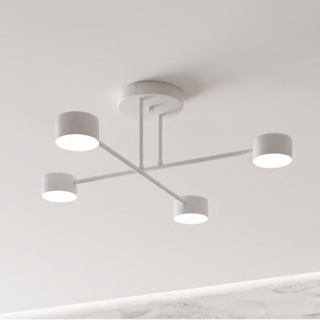 Lampa Sufitowa 4-punktowa Halo IV biała | Emibig