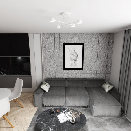 Lampa Sufitowa 4-punktowa Halo IV biała | Emibig
